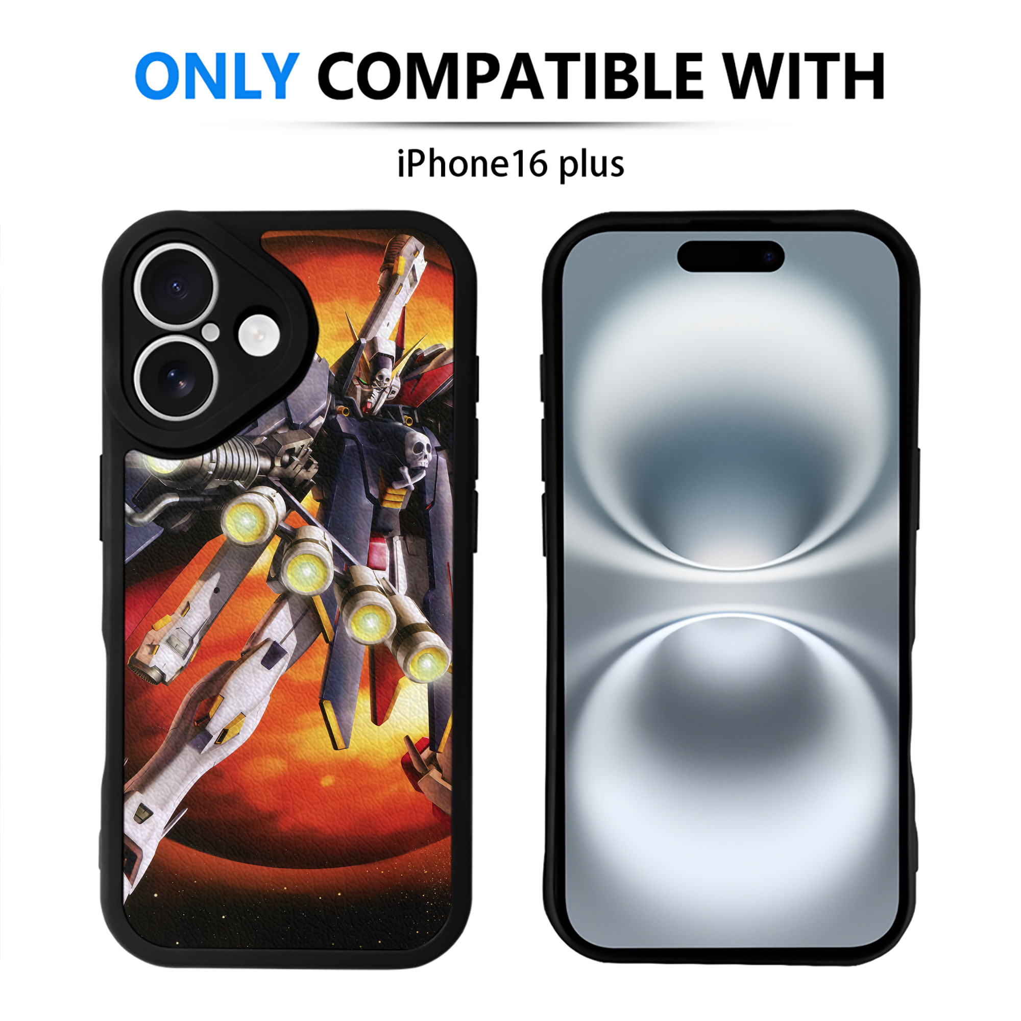 （画像用） 機動戦士ガンダム Mobile Suit Gundam 【iPhone 16シリーズ対応】シリコンスマホケース（レザー調） 材質：シリコン